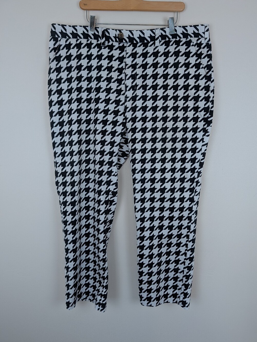 Loudmouth Golf Houndstooth Black & White Pattern Pants